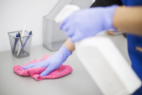 Commercial carpet cleaning for an office space in E9