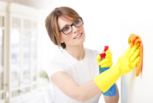 Local cleaning team handling after builders cleaning near E9 properties